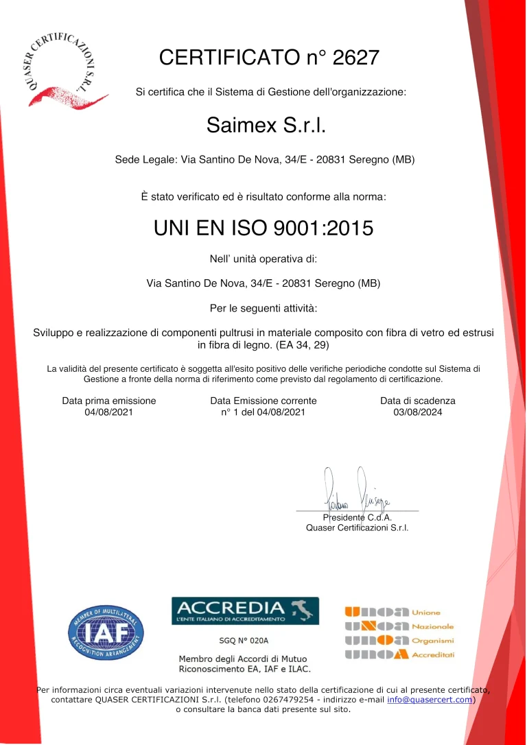 UNI EN ISO 9001:2015